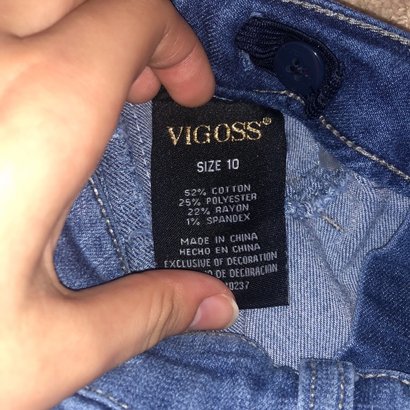 VIGOSS Girls size 10 jeans - Picture 4 of 4